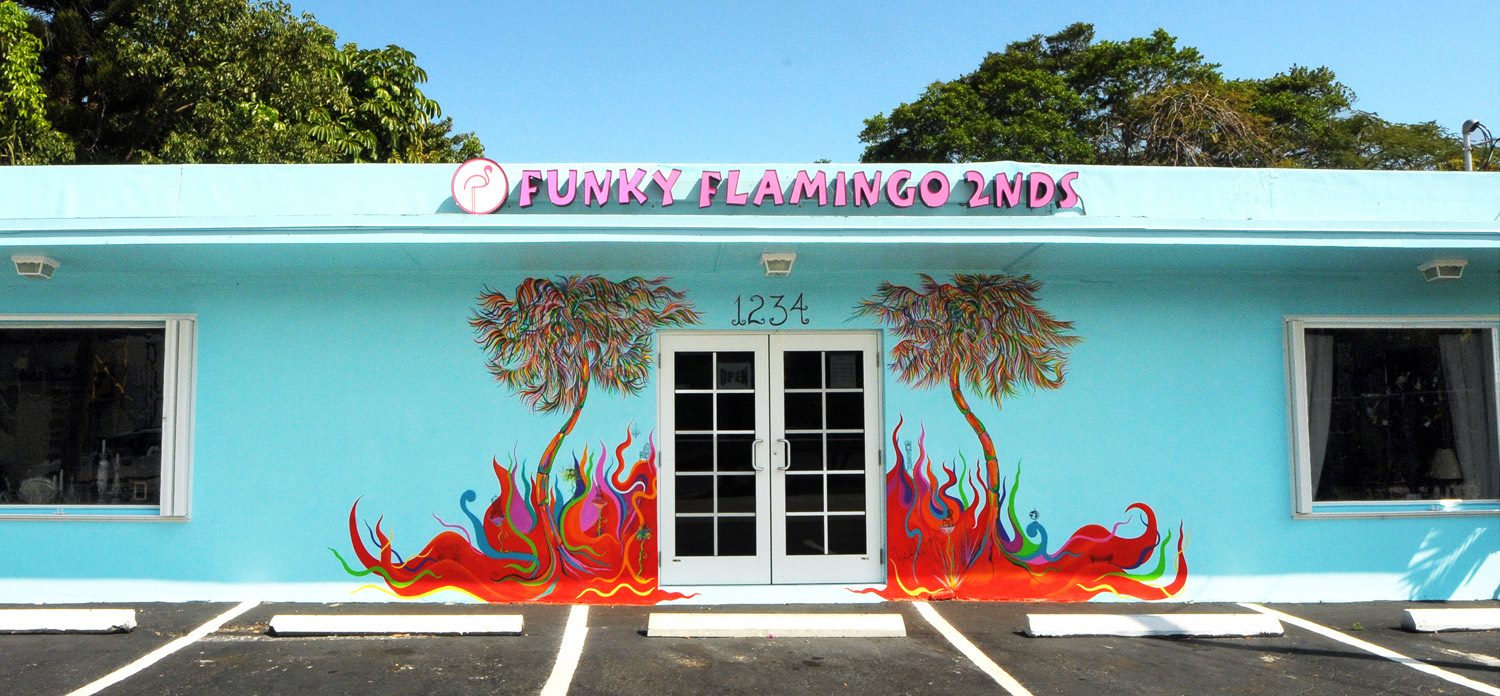 1500%20Funky%20Flamingo%20Mural%20Jacklyn%20Laflamme%20Furniture%20art%20painting squashed